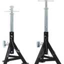 BESTOOL RV Supports Stabilizer Jacks, Travel Trailer Stabilizer Jacks Camper Jack Stands from 17.3" to 30", 3 Ton 6,000 lbs Capacity, 2PC (Updated Version)