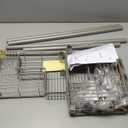 Zenna Home 2159NN Tension Pole Shower Caddy, Satin Nickel