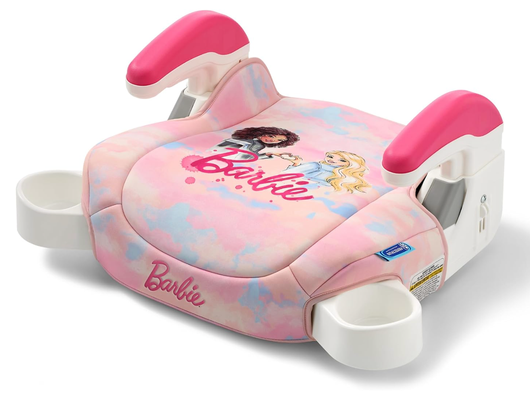 Graco TurboBooster 2.0 Backless Booster Car Seat, Barbie Paint, Top-Rated Saftey Features, Suitable for Children Ages 4-10, Weight 40-100 Pounds, Height up to 57 Inches