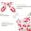 UNICOMIDEA 0-24 Months Baby Floral Romper Infant Playsuits Headband Jumpsuit Toddlers Outfits (White)