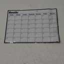 Magnetic Dry Erase Monthly Calendar Board, 16"12 Grocery to Do List Planner, Magnet Calendar Whiteboard for Refrigerator, Kitchen