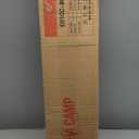 ALPHA CAMP Oversized Camping Folding Chair, Heavy Duty Support 450 LBS Steel Frame Collapsible Padded Arm Chair with Cup Holder Quad Lumbar Back, Portable for Outdoor