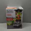 BLACK+DECKER PowerCrush Multi-Function Blender with 6-Cup Glass Jar, 4 Speed Settings, Silver