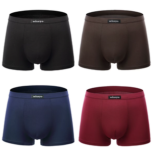 wirarpa Men's Underwear Boxer Briefs Microfiber Trunks Short Leg 4 Pack Sizes XL 
