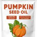 Meridease Labs Pumpkin Seed Oil Capsules for Hair Growth, 2 in 1 Formula with Saw Palmetto, Scalp Health & Supports Hair, Heart, Skin | Non-GMO | Gluten Free - 200 Softgel, EXP 07/2027