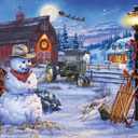 Buffalo Games - Darrell Bush - Country Christmas - 1000 Piece Jigsaw Puzzle For Adults -Challenging Puzzle Perfect for Game Nights - Finished Size is 26.75 x 19.75