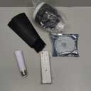 EEK Socket Fan Light with Ultra Quiet Design, 20.5 Ceiling Fans with LED Lights and Remote,Screw in Fan Light for E26/E27,3Speeds 3Colors 3000-6500K,1200 (Black)