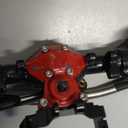 Diamond Shape SCX24 Aluminum Axle Upgrades for Axial SCX24 Deadbolt C10 JLU Gladiator Bronco 1/24 RC Crawler (Black)