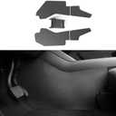 2025 2026 Model Y Juniper Center Console Anti-Kick Protection Mats 5PCS TPE Suede Panel Protector Cover of Center Console for Model Y Refresh Juniper (Premium/Performance)-NO for (Standard)