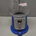 Vintage Gumball Machine - 11-Inch Retro-Style, Coin-Operated Cast Metal Vending Machine with Glass Globe and Free Spin by Great Northern Popcorn (Blue)