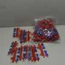 Hotop 32 Pcs Patriotic Headbands and 4th of July Star Sunglasses Include16 Pcs Independence Day Headband Hair Band 16 Peices Red Blue and White Glasses for Memorial Day Supplies