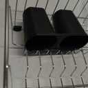 GSlife Small in Sink Dish Drying Rack - Stainless Steel Compact Dish Drainer for RV Kitchen Apartment Sink, Rust Resistant Inside Sink Rack, 12 Person Households, 11.6" W x 13.4" L, Silver