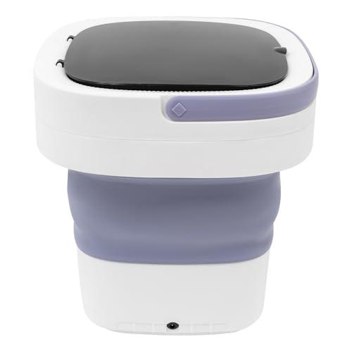 Portable Washing Machine 12l,Mini Washer,Large Capacity Folding,Simulated Handwashing Wheel Design/Blue Light Function For Deep Cleaning Of Underwear & Baby Clothing. (Purple)