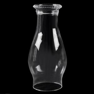 Oil Lamp Chimney Replacement,3 Inch x 8 Inch Kerosene Lamp Globe,Clear Glass Oil Lamp Globe, Crimped Top Hurricane Lamp Shade Cover,Glass Chimney for Oil Lamps(1 Pack)
