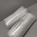 100% Cotton Bed Pillows - Queen Size Set of 2 - Super Soft, Breathable, Down Alternative Polyester for Back & Stomach Sleepers - Low Density, Low Loft Support & Machine Washable - 20" x 40" (White)