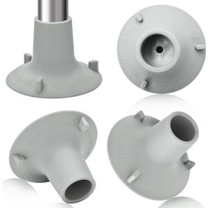 Shower Chair Replacement Feet 4 Pack 1-1/8" I.D Firm and Non-Slip Waterproof Adults Bath Seats Large Rubber Suction Cup Feet Transfer Benches Rubber Feet