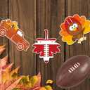 Pre-assembled Glitter Kick off into Fall Banner, Kick off into Fall Bulletin Board Decorations, Fall Football Decorations, Thanksgiving Football Decorations