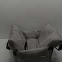 Dog Car Seat for Large/Medium Dogs Under 60 lbs Cats 2 in 1 Booster Seats Dog Bed for Car and Home Safety Travel Carrier with Pockets, Brown Stripes, 30''x 21''x 16"