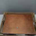 NTC Zoe Solid Wood Nightstand, Mid Century Modern Side Table Bedroom, Bedside Furniture, Night Stand, End Table, Easy Assembly - Dark Walnut (Zoe (Without Drawer))