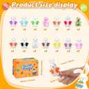 Easter Egg Fillers for Kids, Easter Squishies Bunny Stress Balls for Kids Adults, Easter Egg Stuffers, Bunny Squishy Toys Easter Basket Stuffers Party Favors & Gifts (28PCS)