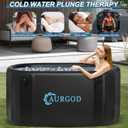 238Gallon Inflatable Cold Plunge Tub for Recover, Upgraded Thickened 2 Person Ice Bath Tub, Bathtub Adult, Insulated Lid, Pump, Strong Handbag