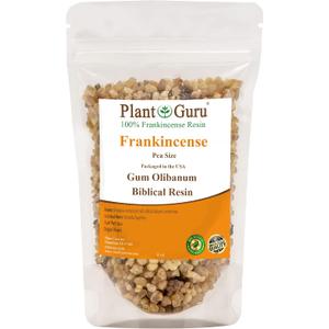 Frankincense Resin Pea Size 4 oz. Boswellia Papyrifera 100% Pure Natural Gum Aromatic Rock Incense