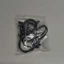 Ivilon Drapery Eyelet Curtain Rings - 2.3" Ring for Curtain Hook Pins, Set of 14 - Black