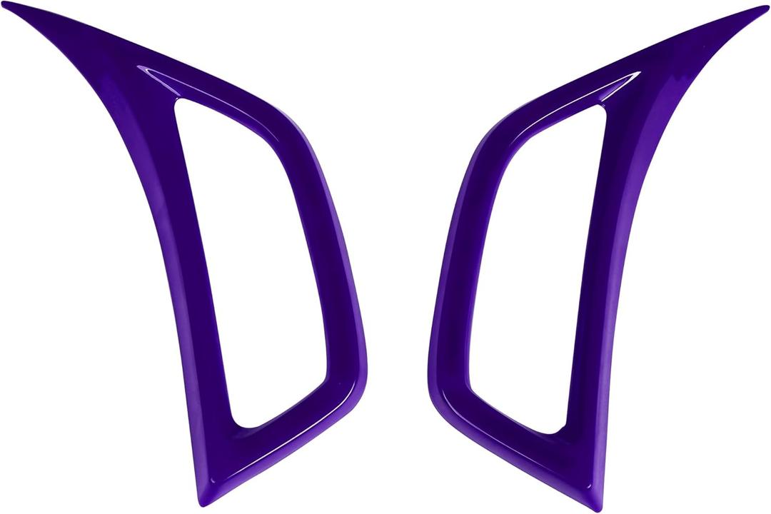 Savadicar 2-Piece Purple Fender Side Vent Accent Trim for Jeep Wrangler JL JLU 4xe & Gladiator JT 2018-Present Exterior Decorative Upgrade Accessories, Purple
