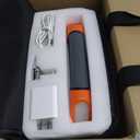 ETENWOLF VORTEX S6 Tire Inflator Portable Air Compressor for Heavy-duty Vehicle, Cordless Air Pump for Car & Inflatables with 19200 mAh Battery, 100% Duty Cycle & Dual Cylinder Bike Pump, Vivid Orange