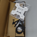 WALI Single Monitor Mount for 1 Computer Screen up to 32 inch, Fully Adjustable Monitor Arm Holds up to 22 lbs (M001S-W), White