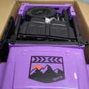 OLAKIDS Ride on Truck, 12V Battery Powered Electric Vehicle for Kids with Remote Control, Bluetooth, Power Display, LED Lights, Music Player, Ride on Toy for 3+ Boys Girls (Purple)