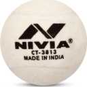 Nivia Heavy Tennis Ball Cricket Ball (Pack of 6) (White)