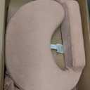 My Brest Friend Nursing Pillow - Deluxe - Enhanced Comfort w/ Slipcover - Ergonomic Breastfeeding Pillow For Ultimate Support For Mom & Baby - Adjustable Pillow W/ Handy Side Pocket, Soft Rose