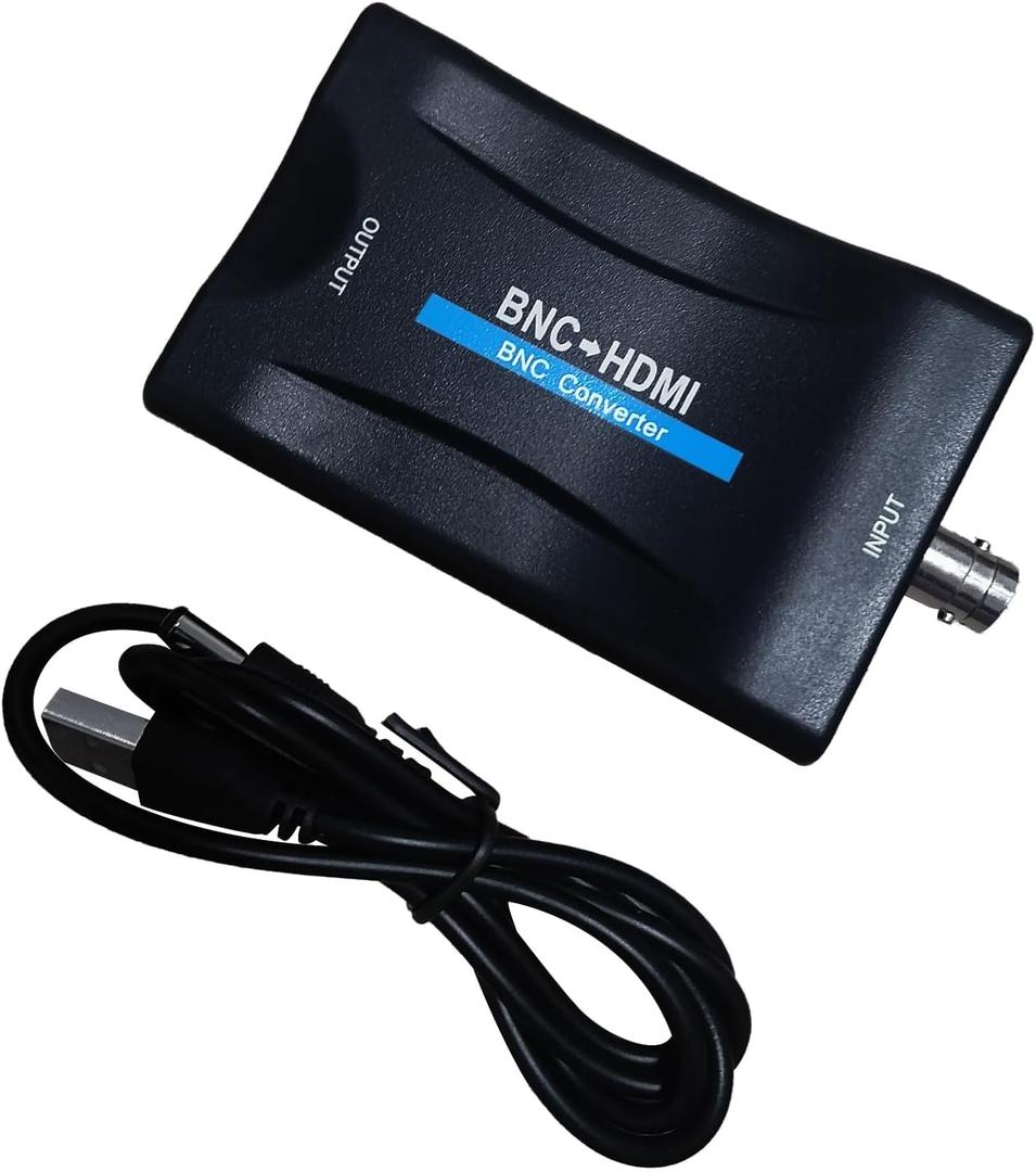 Coax to Hdmi Adapter,BNC to HDMI Converter,CVBS PAL/NTSC BNC to HDMI Adapter,720P/1080P Video Adapter HDCP Hook Security Camera CCTV DVRs Surveillance CVR to HDTV,Monitor and Projectors