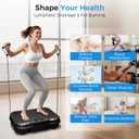 AoraPulse Vibration Plate Exercise Machine, Vibration Plate for Lymphatic Drainage Weight Loss, 400 Lbs Capacity Full Body Workout Vibrate Fitness Platform for Home Women Men