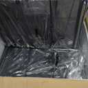 Marbrasse Metal Printer Stand for Desk with Storage Drawer and 2 Pen Holders, 2-Tier Desktop Organizer Printer Table for Home Office, Multi-Purpose Desk Organizer for Fax Machine Scanner Files(Black)