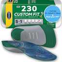 Dr. Scholl’s Custom Fit Orthotics 3/4 Length Arch Support Shoe Inserts - Plantar Fasciitis Relief Insoles for Men and Women, Immediate All-Day Total Lower Body Pain Relief, FSA HSA Eligible, CF230