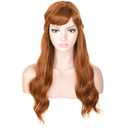 morvally Long Wavy Brown Natural Synthetic Hair Braided Wigs for Women Halloween, Cosplay, Costume, Party