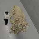 Women Wigs Beige Long Curly Wavy Cosplay Halloween Costume Party Wigs