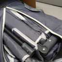 Foldable Playpen for Babies and Toddlers, 50x50 Inches Portable Playpen, Kids Collapsible Play Pen with 2 Handlers, Indoor & Outdoor Baby Fence Play Area with Visible Mesh, Dark Gray