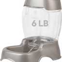 Petmate Pet Cafe Feeder Dog and Cat Feeder Pearlescent Colors 3 Sizes, Made in USA (6 Lb)