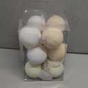 12 Pcs Neutral Matte Christmas Ball Ornaments 3.15 Inch Large Rustic Textured White Cream Beige Xmas Ornaments Boho Modern Christmas Decorations for Tree Farmhouse Decor