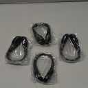 SLDHR LED Shoes Clip Lights USB Charging for Night Running Gear, Color RGB Strobe and Steady Color Flash Mode, Safety Clip Lights for Running, Jogging, Walking, Biking(One Pair), Pack of 4