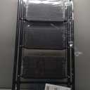 3 Step Ladder, Protable Steel Folding Stool with Wide Anti-Slip Pedal, 500lbs Sturdy Steel Ladder, Black