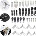YaHoGa 143 PCS Zipper Repair Kit Zipper Replacement with Install Plier for Bags, Jackets, Tents, Backpacks, Sleeping Bag