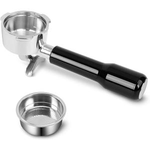 51mm Stainless Steel Portafilter with Double Spouts for CM5418, 3 Ears Portafilter with Portafilter Basket Removal Tool Compatible for CASABREWS CM5418, 3700Essential and 5418Pro