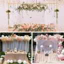 ParseBio Over The Table Rod Stand with Clamps Adjustable 31"-110'' Length 31"-64" Height Gold Table Balloon Arch Stand with Storage Bag, For Valentine's Day Party Wedding Anniversary Decoration