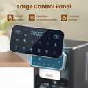 Gevi 12 Cup Programmable Drip Coffee Maker with Touch Screen, Fast and Strong Brew, Auto Shut-Off, 4-Hour Keep Warm Plate, Iced Coffee Option, Anti-Drip System, Permanent Filter (Black)