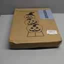 Collapsible Light up Pumpkin Halloween Decorations Outdoor, 3FT Plastic Pre-lit Stackable Jack o Lantern Pumpkin with 8 Lighted Mode & Timer for Home Indoor Outdoor Yard Porch Party Decor