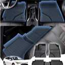 Sunsdrew Floor Mats for Toyota Corolla Sedan 2014-2019 (Not for Hatchback), All Weather Car Mats 2 Rows Floor Liners for Corolla Accessories, TPE Rubber Raised Edge